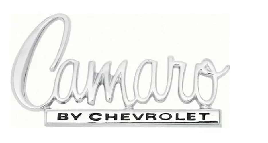 70 Camaro Trunk Emblem "Camaro by Chevrolet"